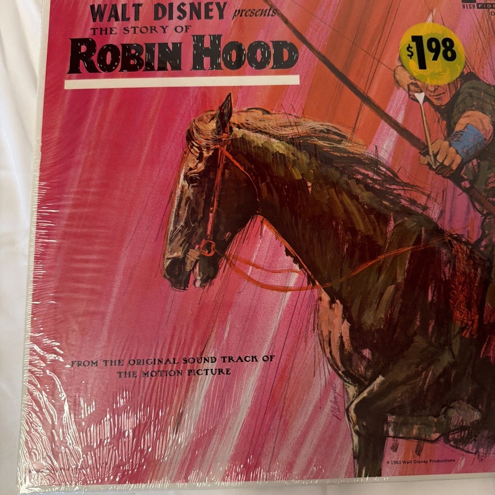 Walt Disney The Story Of Robin Hood Vintage Vinyl Record LP Rare Sealed DQ1249 - Picture 14 of 16